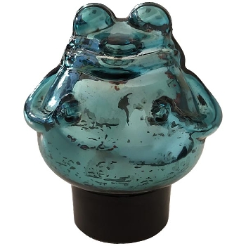 SchwimmFrosch Surplus, türkis, Glas, 8,5x7,5x10 cm