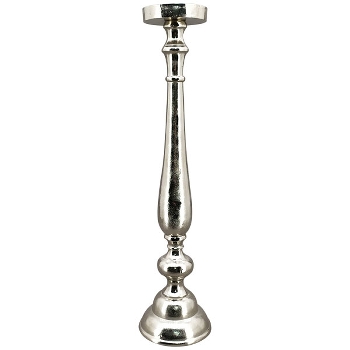 KerzenHalter GROS, silber, Aluminium, 17,5x17,5x73 cm