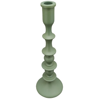 KerzenHalter SilO, grün, Alu, 10,5x10,5x31,5 cm