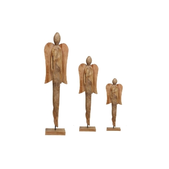 Engel Artisanal, natur, Holz, 18x12x84 cm