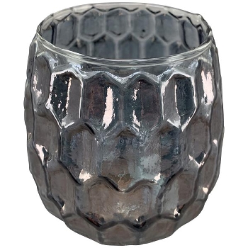 WindLicht Vitreous, grau, Glas, 8,5x8,5x8 cm