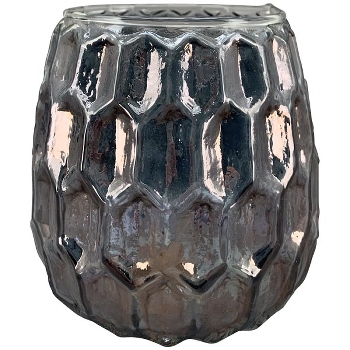 WindLicht Vitreous, grau, Glas, 10x10x10 cm