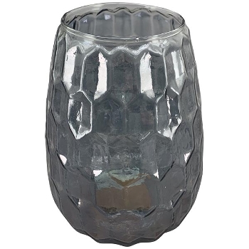 WindLicht Vitreous, grau, Glas, 13x13x16 cm