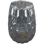 WindLicht Vitreous, grau, Glas, 13x13x16 cm