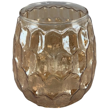 WindLicht Vitreous, gold, Glas, 10x10x10 cm