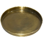 Tablett Doré, gold, Metall, 13x13x1,5 cm