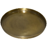 Tablett Doré, gold, Metall, 19x19x1,5 cm