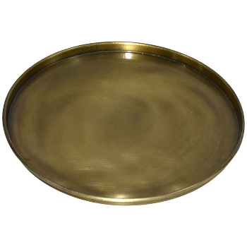Tablett Doré, gold, Metall, 22x22x1,5 cm