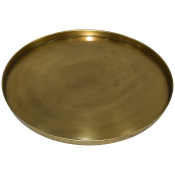 Tablett Doré, gold, Metall, 38x38x2 cm