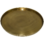 Tablett Doré, gold, Metall, 38x38x2 cm