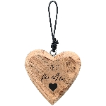HerzHänger Dost, natur, Holz, 7x1,5x7 cm