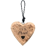 HerzHänger Dost, natur, Holz, 7x1,5x7 cm