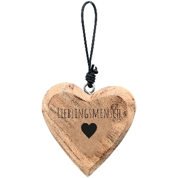 HerzHänger Dost, natur, Holz, 7x1,5x7 cm