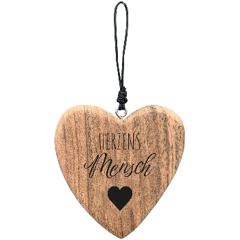 HerzHänger Dost, natur, Holz, 10x1,5x10 cm