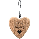 HerzHänger Dost, natur, Holz, 10x1,5x10 cm