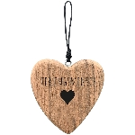 HerzHänger Dost, natur, Holz, 10x1,5x10 cm