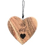 HerzHänger Dost, natur, Holz, 15x1,5x15 cm