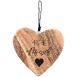 HerzHänger Dost, natur, Holz, 15x1,5x15 cm
