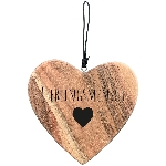 HerzHänger Dost, natur, Holz, 15x1,5x15 cm