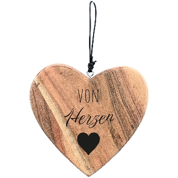 HerzHänger Dost, natur, Holz, 15x1,5x15 cm
