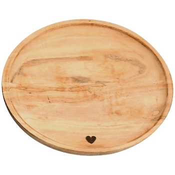 Tablett Dost, natur, Holz, 20x20x2 cm