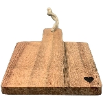 ServierBrett Dinette, natur, Holz, 10x10x2 cm