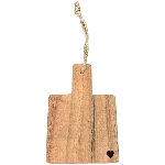 ServierBrett Dinette, natur, Holz, 10x2x10 cm