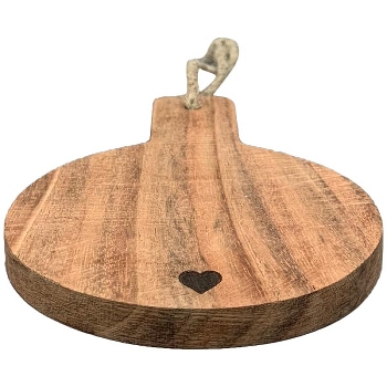 ServierBrett Dinette, natur, Holz, 10x10x5 cm