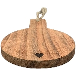ServierBrett Dinette, natur, Holz, 10x10x5 cm