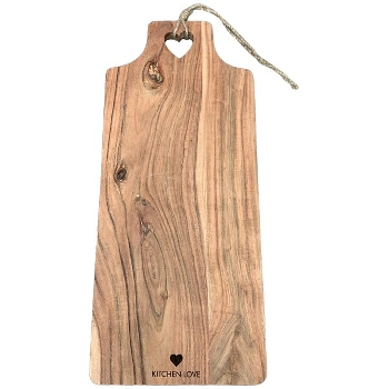 ServierBrett Dinette, natur, Holz, 50x20x1,5 cm