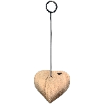 TischKartenHalter Dinette, natur, Holz/Metall, 7x7x15 cm