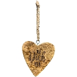 HerzHänger Dost, natur, Holz/Glas, 6,5x1x8,5 cm