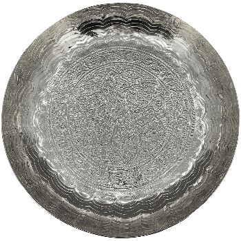 Tablett GROS, silber, Aluminium, 33x33x5 cm