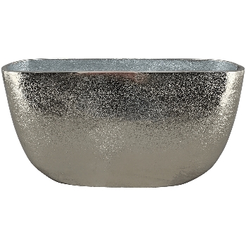 Vase GROS, silber, Aluminium, 31x9x16 cm