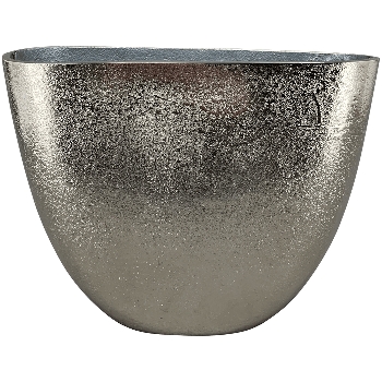Vase GROS, silber, Aluminium, 21x9,5x16 cm