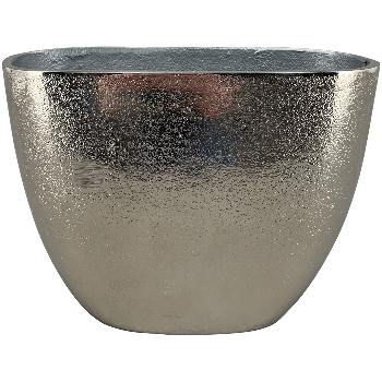 Vase GROS, silber, Aluminium, 28x12x21 cm