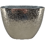 Vase GROS, silber, Aluminium, 28x12x21 cm