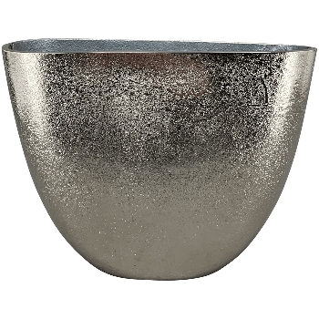 Vase GROS, silber, Aluminium, 28x12x21 cm