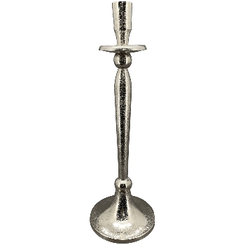 KerzenHalter GROS, silber, Aluminium, 14x14x42 cm