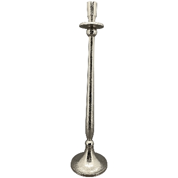 KerzenHalter GROS, silber, Aluminium, 14x14x58 cm