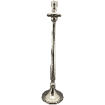 KerzenHalter GROS, silber, Aluminium, 14x14x58 cm