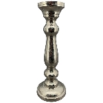 KerzenHalter GROS, silber, Aluminium, 13x13x38 cm