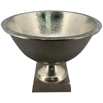 Pokal Schale GROS, silber, Aluminium, 22,5x22,5x18 cm