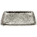 Tablett GROS, silber, Aluminium, 24x13x3 cm