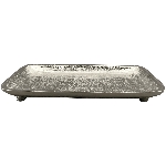 Tablett GROS, silber, Aluminium, 24x13x3 cm
