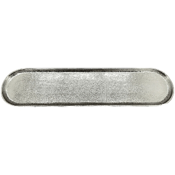 Tablett GROS, silber, Aluminium, 72x16x2 cm