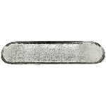 Tablett GROS, silber, Aluminium, 72x16x2 cm