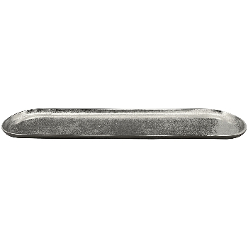 Tablett GROS, silber, Aluminium, 72x16x2 cm