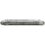 Tablett GROS, silber, Aluminium, 72x16x2 cm