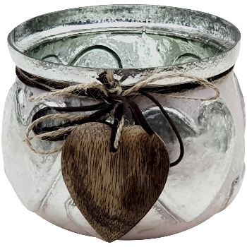 WindLicht Vitreous, Glas, 12x12x9,5 cm